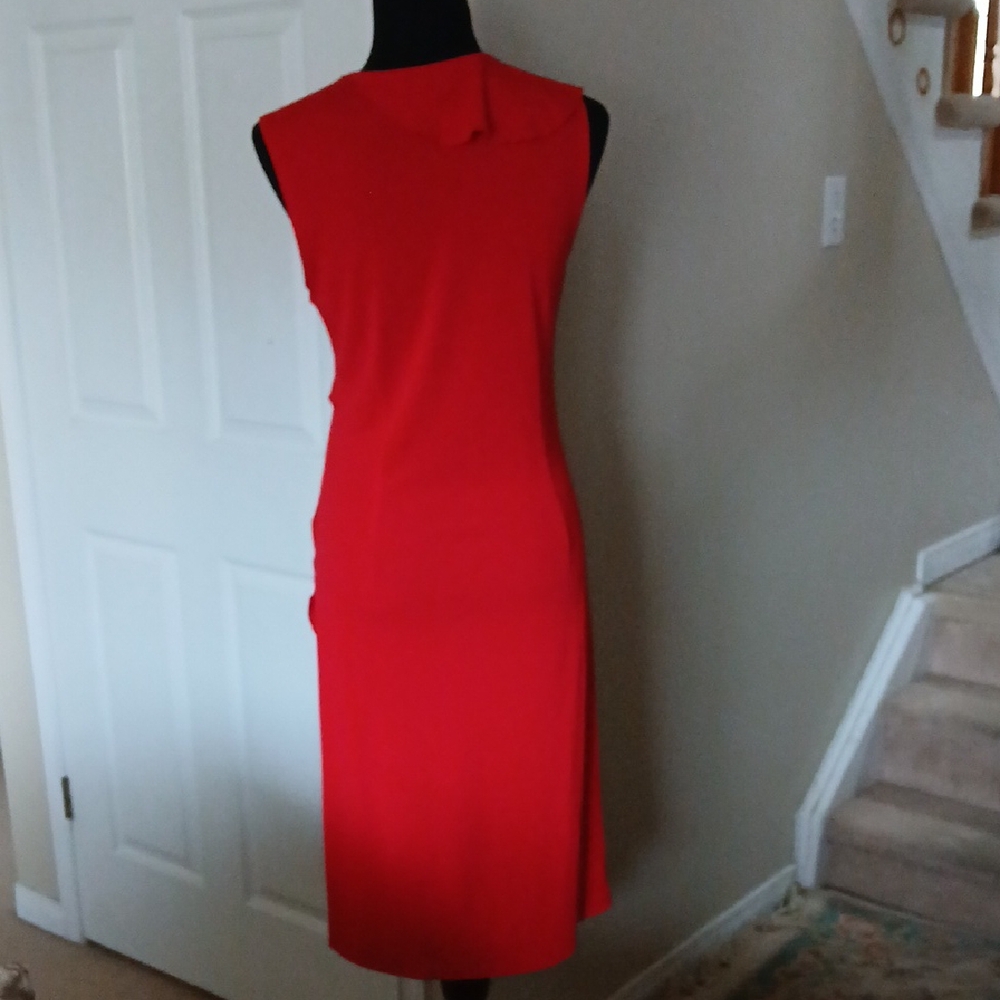 SPANNER Vibrant Red Midi Dress - Picture 3 of 8